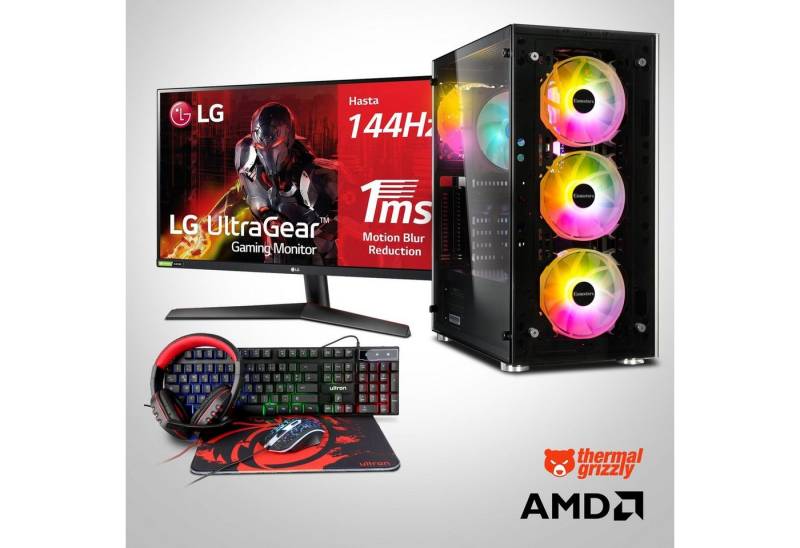 Memory PC Gaming-PC-Komplettsystem (27,00, AMD Ryzen 5 5600G, Onboard Grafik, 16 GB RAM, 1000 GB SSD)" von Memory PC