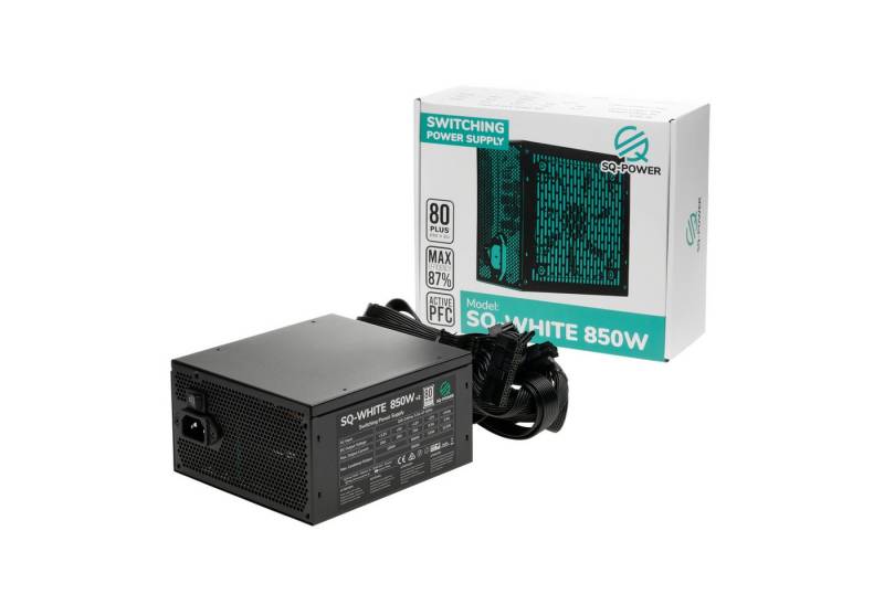 SQ-POWER GmbH SQ-WHITE 850 Watt PC-Netzteil (80) von SQ-POWER GmbH
