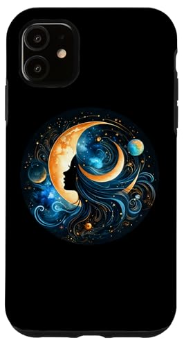 Frau Mystic Sun and Moon Celestial Mystical Aesthetic Hülle für iPhone 11 von Men Women Celestial Harmony Sun & Moon Yin Yang