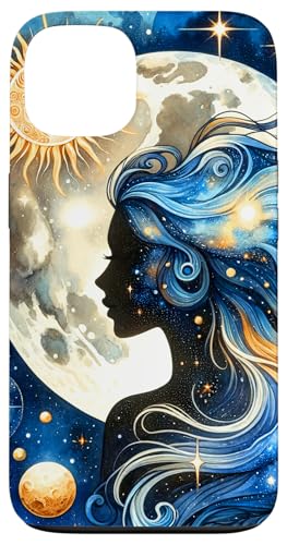 Frau Mystic Sun and Moon Celestial Mystical Aesthetic Hülle für iPhone 13 von Men Women Celestial Harmony Sun & Moon Yin Yang