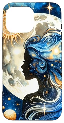 Frau Mystic Sun and Moon Celestial Mystical Aesthetic Hülle für iPhone 16 Pro Max von Men Women Celestial Harmony Sun & Moon Yin Yang