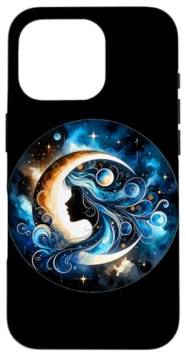 Frau Mystic Sun and Moon Celestial Mystical Aesthetic Hülle für iPhone 16 Pro von Men Women Celestial Harmony Sun & Moon Yin Yang