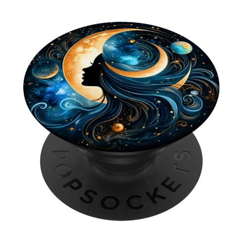 Frau Mystic Sun and Moon Celestial Mystical Aesthetic PopSockets Klebender PopGrip Frau Mystic Sun and Moon Celestial Mystical Aesthetic PopSockets Klebender PopGrip von Men Women Celestial Harmony Sun & Moon Yin Yang