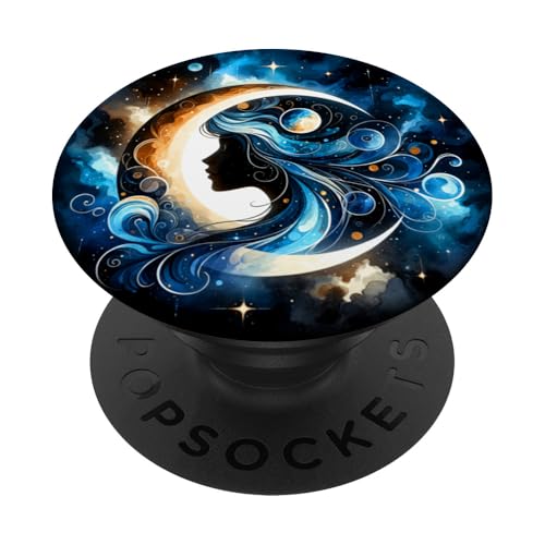 Frau Mystic Sun and Moon Celestial Mystical Aesthetic PopSockets Klebender PopGrip Frau Mystic Sun and Moon Celestial Mystical Aesthetic PopSockets Klebender PopGrip von Men Women Celestial Harmony Sun & Moon Yin Yang