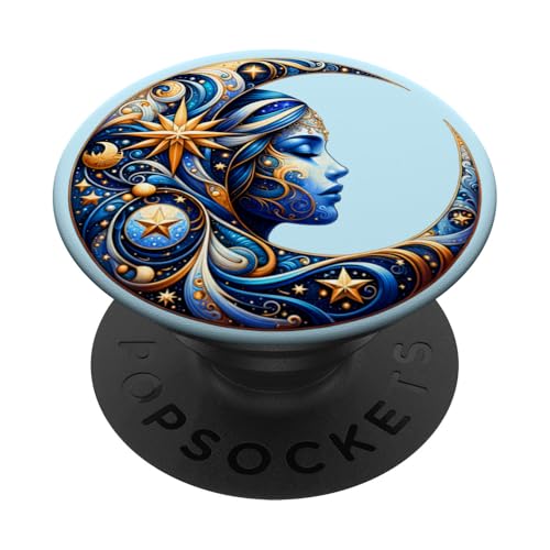 Frau Mystic Sun and Moon Celestial Mystical Aesthetic PopSockets Klebender PopGrip Frau Mystic Sun and Moon Celestial Mystical Aesthetic PopSockets Klebender PopGrip von Men Women Celestial Harmony Sun & Moon Yin Yang