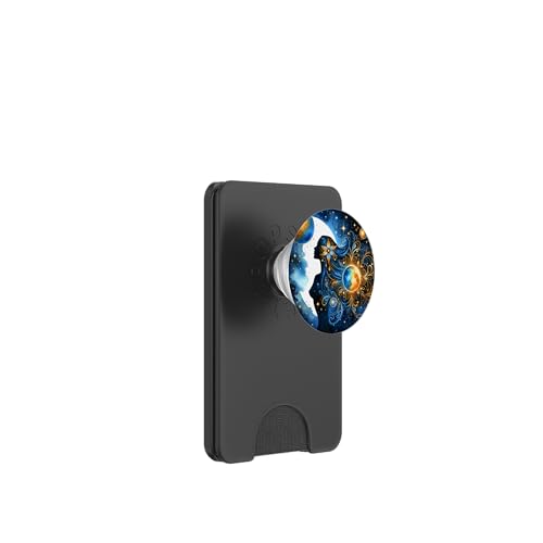 Frau Mystic Sun and Moon Celestial Mystical Aesthetic PopSockets PopWallet für MagSafe Frau Mystic Sun and Moon Celestial Mystical Aesthetic PopSockets PopWallet für MagSafe von Men Women Celestial Harmony Sun & Moon Yin Yang