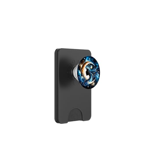Frau Mystic Sun and Moon Celestial Mystical Aesthetic PopSockets PopWallet für MagSafe Frau Mystic Sun and Moon Celestial Mystical Aesthetic PopSockets PopWallet für MagSafe von Men Women Celestial Harmony Sun & Moon Yin Yang