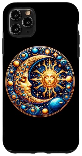 Mystische Sonne und Mond Himmlisches Yin Yang Mystische Ästhetik Hülle für iPhone 11 Pro Max von Men Women Celestial Harmony Sun & Moon Yin Yang