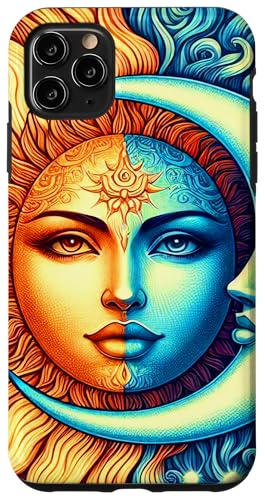 Mystische Sonne und Mond Himmlisches Yin Yang Mystische Ästhetik Hülle für iPhone 11 Pro Max von Men Women Celestial Harmony Sun & Moon Yin Yang