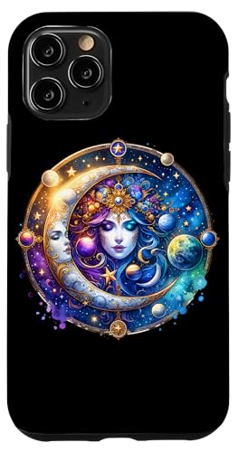 Mystische Sonne und Mond Himmlisches Yin Yang Mystische Ästhetik Hülle für iPhone 11 Pro von Men Women Celestial Harmony Sun & Moon Yin Yang
