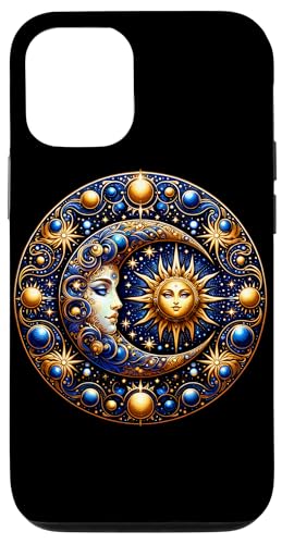 Mystische Sonne und Mond Himmlisches Yin Yang Mystische Ästhetik Hülle für iPhone 12/12 Pro von Men Women Celestial Harmony Sun & Moon Yin Yang