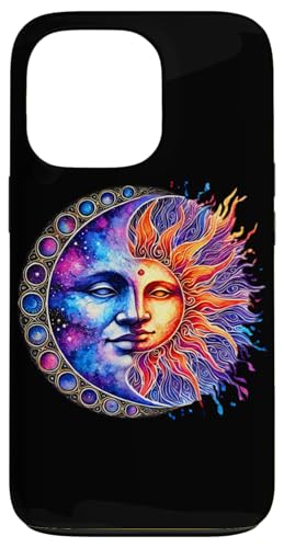Mystische Sonne und Mond Himmlisches Yin Yang Mystische Ästhetik Hülle für iPhone 13 Pro von Men Women Celestial Harmony Sun & Moon Yin Yang