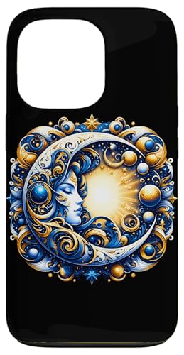 Mystische Sonne und Mond Himmlisches Yin Yang Mystische Ästhetik Hülle für iPhone 13 Pro von Men Women Celestial Harmony Sun & Moon Yin Yang