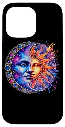 Mystische Sonne und Mond Himmlisches Yin Yang Mystische Ästhetik Hülle für iPhone 14 Pro Max von Men Women Celestial Harmony Sun & Moon Yin Yang