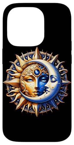 Mystische Sonne und Mond Himmlisches Yin Yang Mystische Ästhetik Hülle für iPhone 14 Pro von Men Women Celestial Harmony Sun & Moon Yin Yang