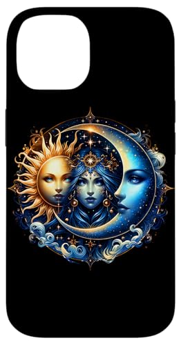 Mystische Sonne und Mond Himmlisches Yin Yang Mystische Ästhetik Hülle für iPhone 14 von Men Women Celestial Harmony Sun & Moon Yin Yang