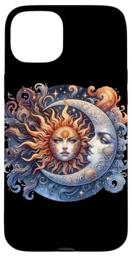 Mystische Sonne und Mond Himmlisches Yin Yang Mystische Ästhetik Hülle für iPhone 15 Plus von Men Women Celestial Harmony Sun & Moon Yin Yang