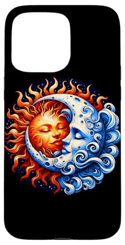 Mystische Sonne und Mond Himmlisches Yin Yang Mystische Ästhetik Hülle für iPhone 15 Pro Max von Men Women Celestial Harmony Sun & Moon Yin Yang