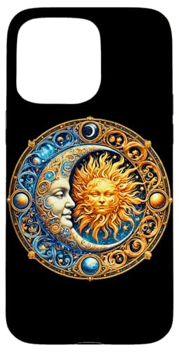 Mystische Sonne und Mond Himmlisches Yin Yang Mystische Ästhetik Hülle für iPhone 15 Pro Max von Men Women Celestial Harmony Sun & Moon Yin Yang