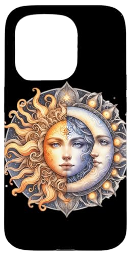 Mystische Sonne und Mond Himmlisches Yin Yang Mystische Ästhetik Hülle für iPhone 15 Pro von Men Women Celestial Harmony Sun & Moon Yin Yang
