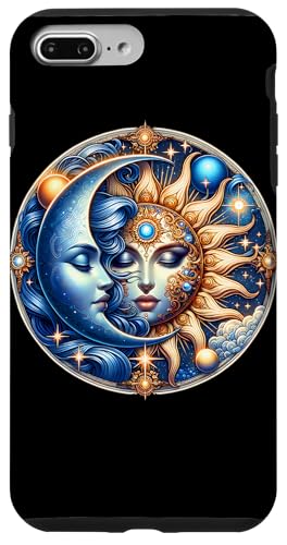 Mystische Sonne und Mond Himmlisches Yin Yang Mystische Ästhetik Hülle für iPhone 7 Plus/8 Plus von Men Women Celestial Harmony Sun & Moon Yin Yang