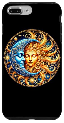 Mystische Sonne und Mond Himmlisches Yin Yang Mystische Ästhetik Hülle für iPhone 7 Plus/8 Plus von Men Women Celestial Harmony Sun & Moon Yin Yang