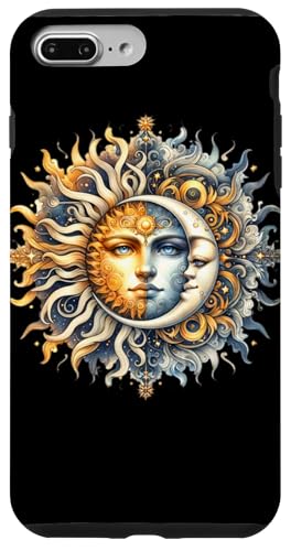 Mystische Sonne und Mond Himmlisches Yin Yang Mystische Ästhetik Hülle für iPhone 7 Plus/8 Plus von Men Women Celestial Harmony Sun & Moon Yin Yang