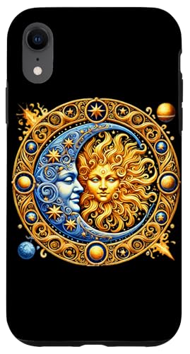 Mystische Sonne und Mond Himmlisches Yin Yang Mystische Ästhetik Hülle für iPhone XR von Men Women Celestial Harmony Sun & Moon Yin Yang