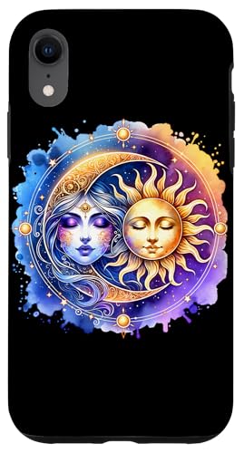 Mystische Sonne und Mond Himmlisches Yin Yang Mystische Ästhetik Hülle für iPhone XR von Men Women Celestial Harmony Sun & Moon Yin Yang