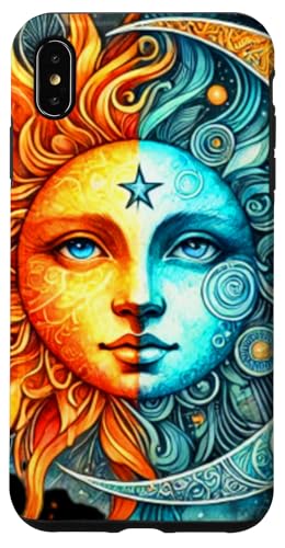 Mystische Sonne und Mond Himmlisches Yin Yang Mystische Ästhetik Hülle für iPhone XS Max von Men Women Celestial Harmony Sun & Moon Yin Yang