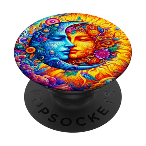 Mystische Sonne und Mond Himmlisches Yin Yang Mystische Ästhetik PopSockets Klebender PopGrip Mystische Sonne und Mond Himmlisches Yin Yang Mystische Ästhetik PopSockets Klebender PopGrip von Men Women Celestial Harmony Sun & Moon Yin Yang