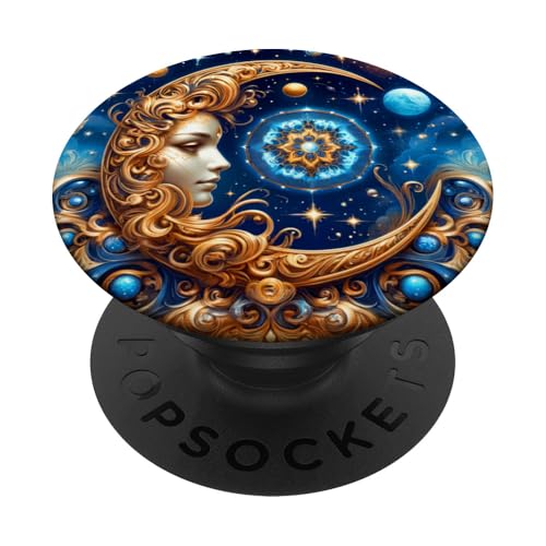 Mystische Sonne und Mond Himmlisches Yin Yang Mystische Ästhetik PopSockets Klebender PopGrip von Men Women Celestial Harmony Sun & Moon Yin Yang