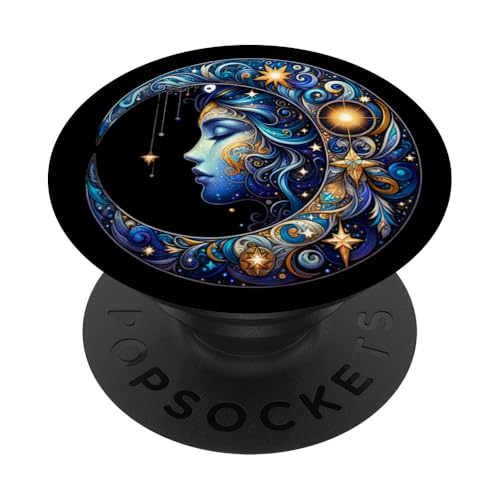 Mystische Sonne und Mond Himmlisches Yin Yang Mystische Ästhetik PopSockets Klebender PopGrip von Men Women Celestial Harmony Sun & Moon Yin Yang