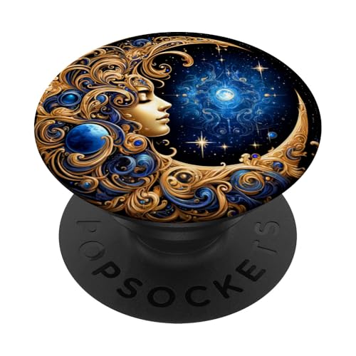 Mystische Sonne und Mond Himmlisches Yin Yang Mystische Ästhetik PopSockets Klebender PopGrip von Men Women Celestial Harmony Sun & Moon Yin Yang