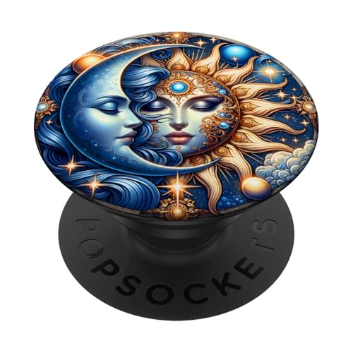 Mystische Sonne und Mond Himmlisches Yin Yang Mystische Ästhetik PopSockets Klebender PopGrip Mystische Sonne und Mond Himmlisches Yin Yang Mystische Ästhetik PopSockets Klebender PopGrip von Men Women Celestial Harmony Sun & Moon Yin Yang