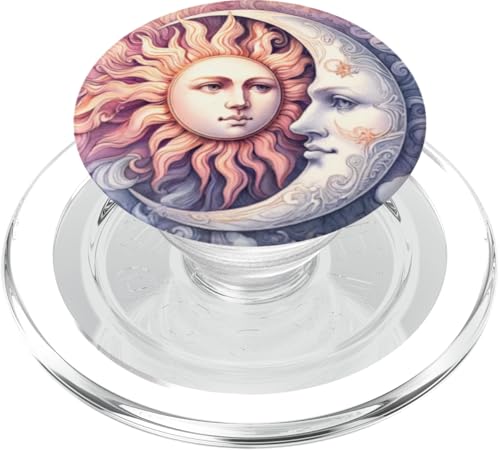 Mystische Sonne und Mond Himmlisches Yin Yang Mystische Ästhetik PopSockets PopGrip für MagSafe von Men Women Celestial Harmony Sun & Moon Yin Yang