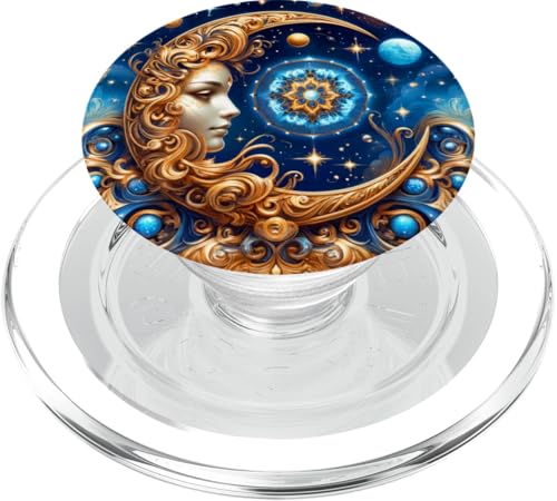 Mystische Sonne und Mond Himmlisches Yin Yang Mystische Ästhetik PopSockets PopGrip für MagSafe von Men Women Celestial Harmony Sun & Moon Yin Yang