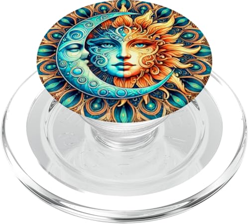 Mystische Sonne und Mond Himmlisches Yin Yang Mystische Ästhetik PopSockets PopGrip für MagSafe von Men Women Celestial Harmony Sun & Moon Yin Yang