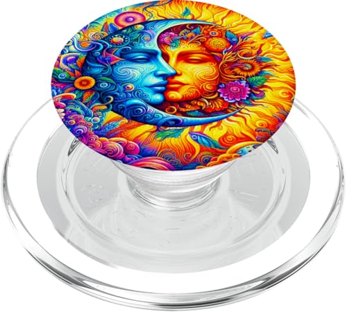 Mystische Sonne und Mond Himmlisches Yin Yang Mystische Ästhetik PopSockets PopGrip für MagSafe von Men Women Celestial Harmony Sun & Moon Yin Yang