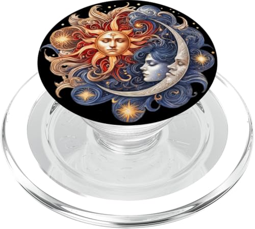 Mystische Sonne und Mond Himmlisches Yin Yang Mystische Ästhetik PopSockets PopGrip für MagSafe Mystische Sonne und Mond Himmlisches Yin Yang Mystische Ästhetik PopSockets PopGrip für MagSafe von Men Women Celestial Harmony Sun & Moon Yin Yang