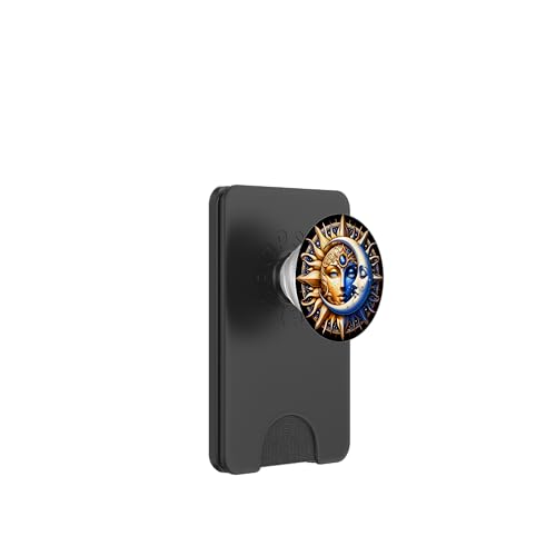 Mystische Sonne und Mond Himmlisches Yin Yang Mystische Ästhetik PopSockets PopWallet für MagSafe von Men Women Celestial Harmony Sun & Moon Yin Yang