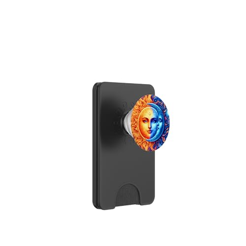 Mystische Sonne und Mond Himmlisches Yin Yang Mystische Ästhetik PopSockets PopWallet für MagSafe von Men Women Celestial Harmony Sun & Moon Yin Yang