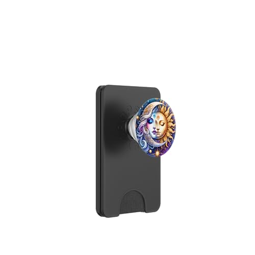 Mystische Sonne und Mond Himmlisches Yin Yang Mystische Ästhetik PopSockets PopWallet für MagSafe Mystische Sonne und Mond Himmlisches Yin Yang Mystische Ästhetik PopSockets PopWallet für MagSafe von Men Women Celestial Harmony Sun & Moon Yin Yang