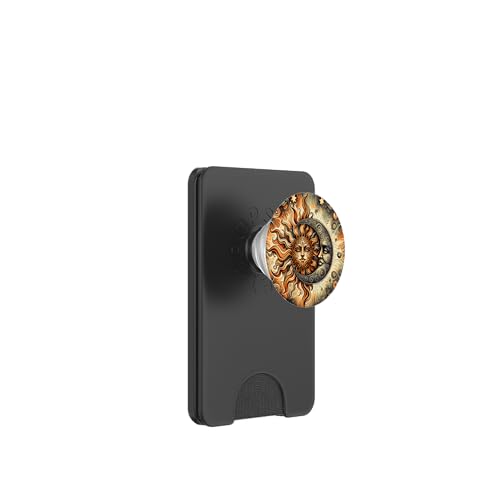 Mystische Sonne und Mond Himmlisches Yin Yang Mystische Ästhetik PopSockets PopWallet für MagSafe von Men Women Celestial Harmony Sun & Moon Yin Yang