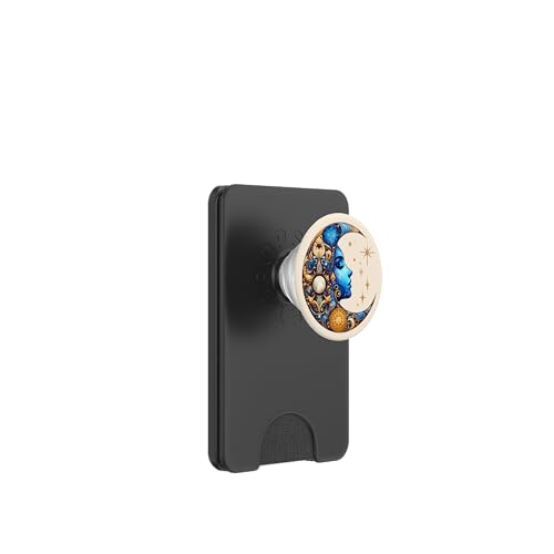 Mystische Sonne und Mond Himmlisches Yin Yang Mystische Ästhetik PopSockets PopWallet für MagSafe von Men Women Celestial Harmony Sun & Moon Yin Yang