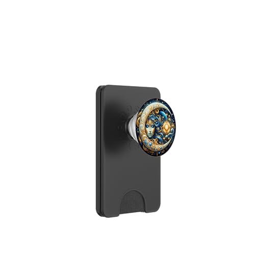 Mystische Sonne und Mond Himmlisches Yin Yang Mystische Ästhetik PopSockets PopWallet für MagSafe von Men Women Celestial Harmony Sun & Moon Yin Yang