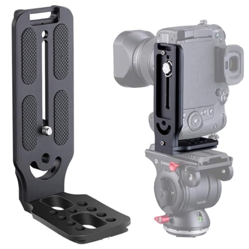 MenYiYDS 1 Pcs Schnellwechsel-L-Halterung, vertikale L-Halterung mit Schnellwechselplatte, 1/4-Zoll-Schraube, DSLR-Kamera-L-Halterung, kompatibel mit Mehreren Kameras von MenYiYDS