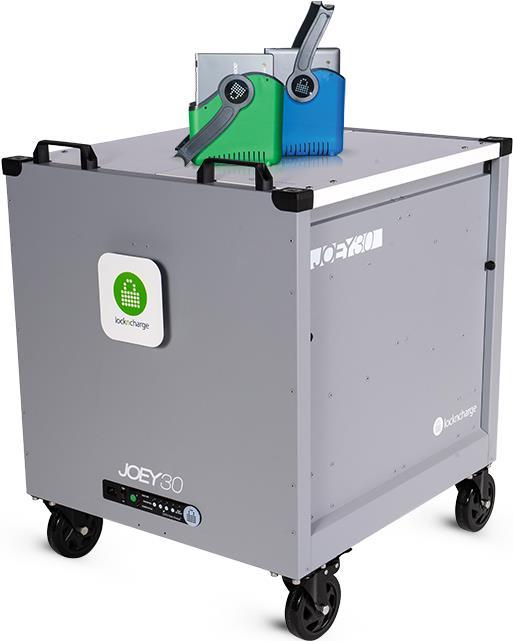 LocknCharge Joey 30 - Multimedia-Wagen - Grau - 4 Rad/Räder - Type F - 830 mm - 646 mm (LNC10377) von Menatwork
