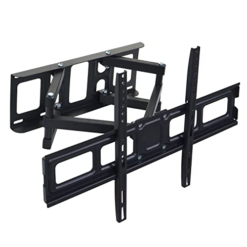 TV-Wandhalterung HWC-C95, Monitor-Halter, kaltgewalzt neigbar schwenkbar ausziehbar 32-65 Zoll Vesa bis 600mm von Mendler