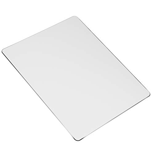 MengH-SHOP Mauspad Metall Aluminium Mauspad Doppelseitiges Harte Mausmatte rutschfeste Wasserdicht Mausunterlage für Laptop, Computer und PC 220 * 180 * 2 MM (Silber) von MengH-SHOP